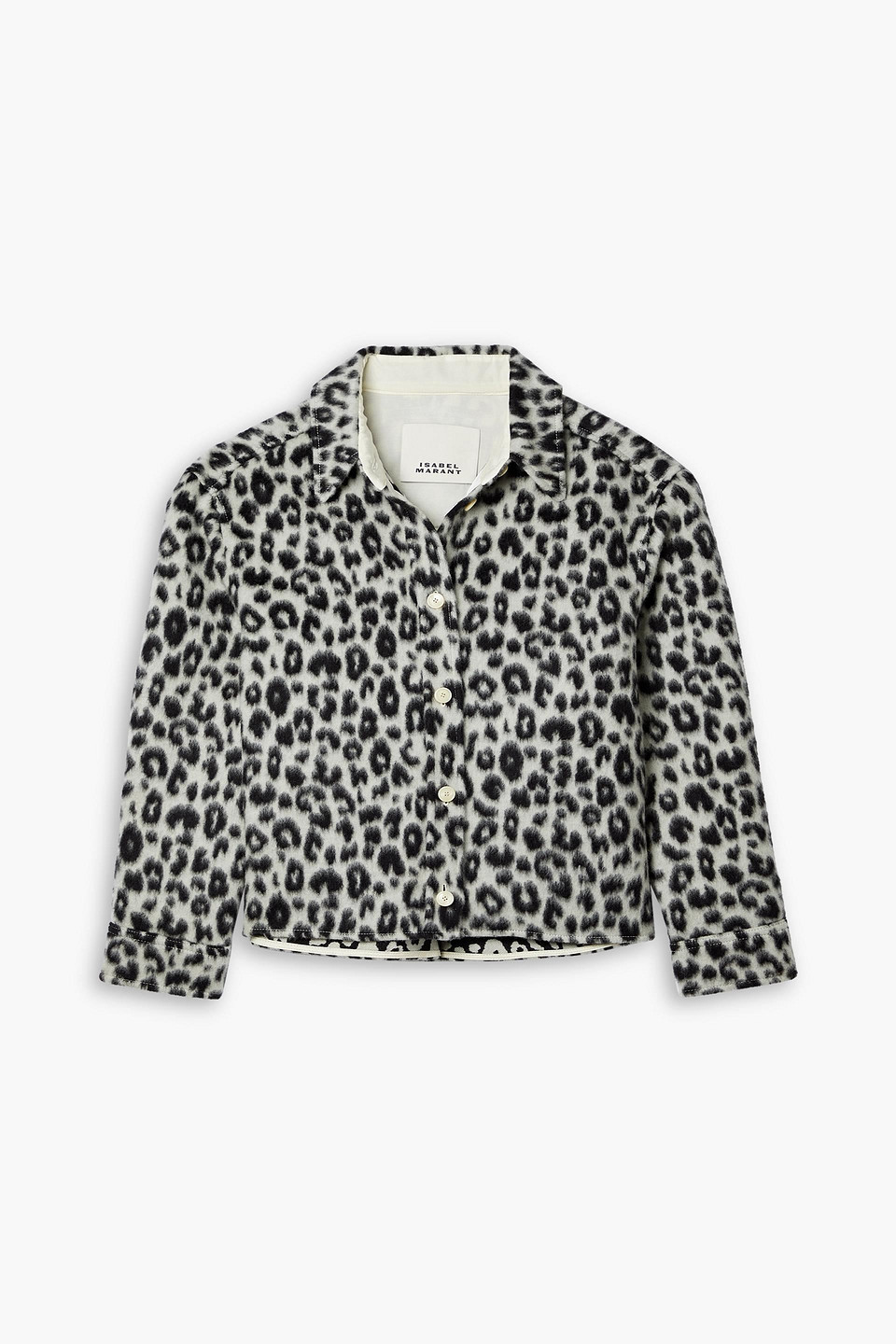 Olanao brushed wool jacket - Animal print - FR 38