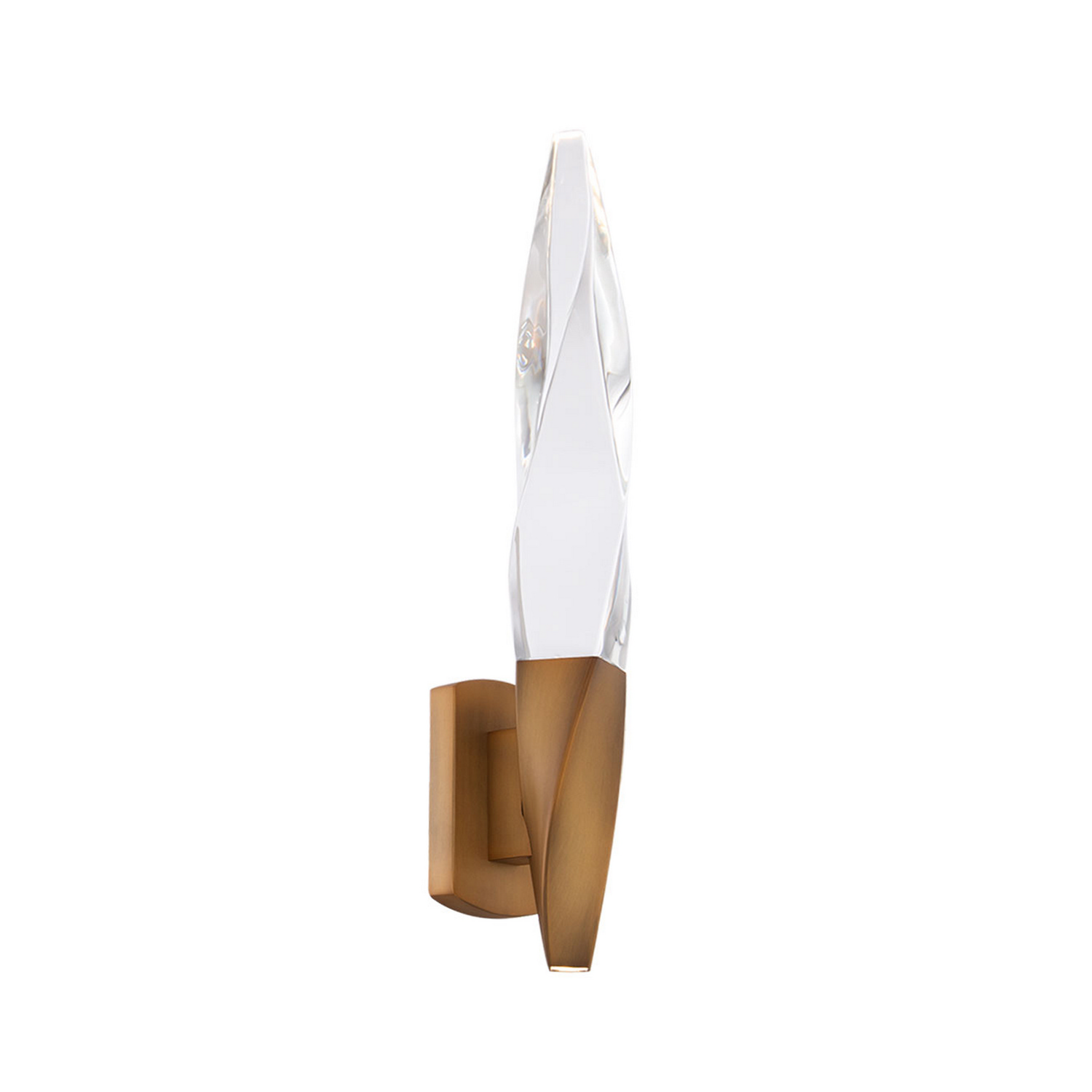 Aged Brass LED Wall Sconce from the Kindjal Collection