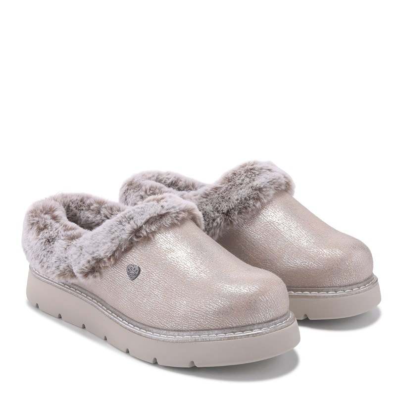 Women's Bobs Keepsakes Lite Vegan Slipper Shoes (Silver Silver)