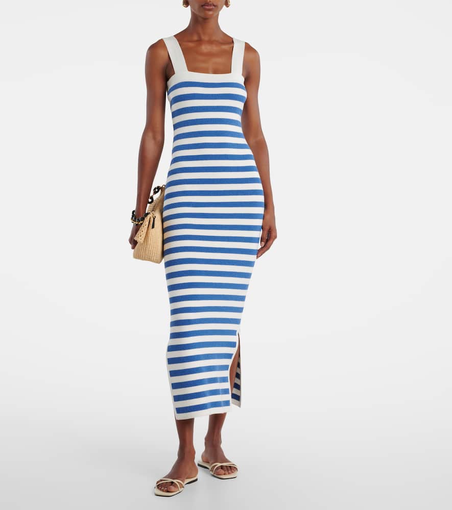 Ari striped knitted maxi dress