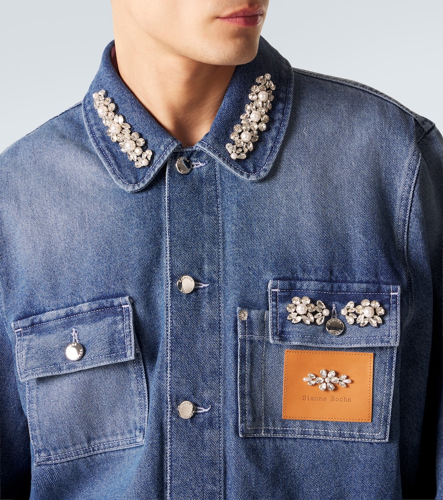 Embellished denim jacket