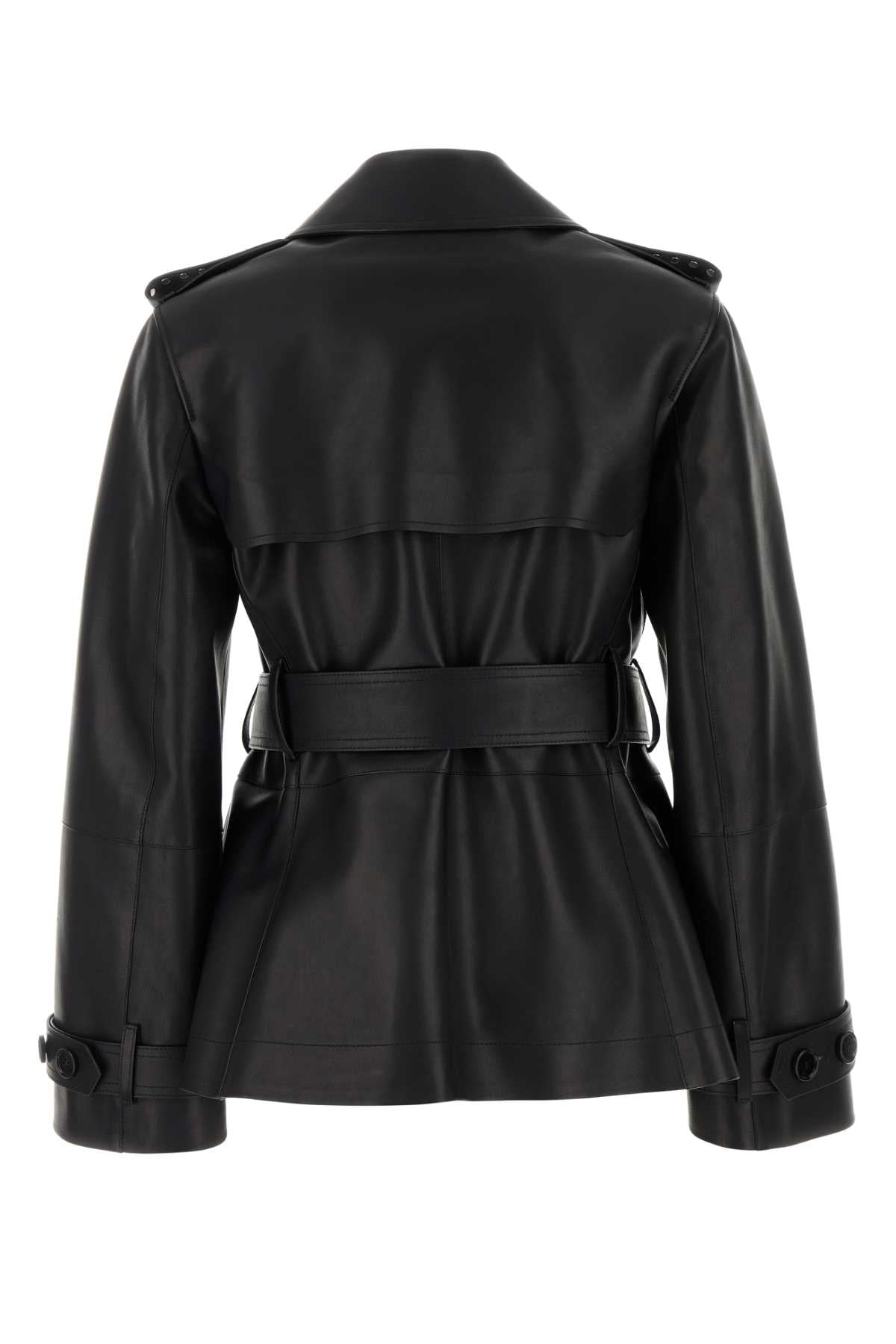 Burberry Black Leather Jacket