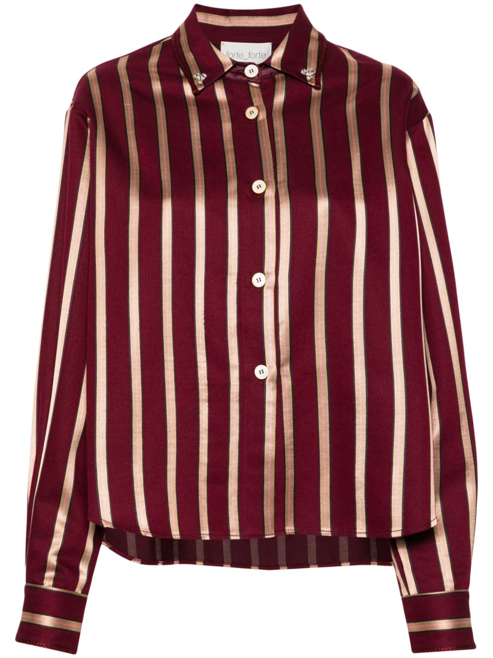 Long-sleeve striped shirt - Red