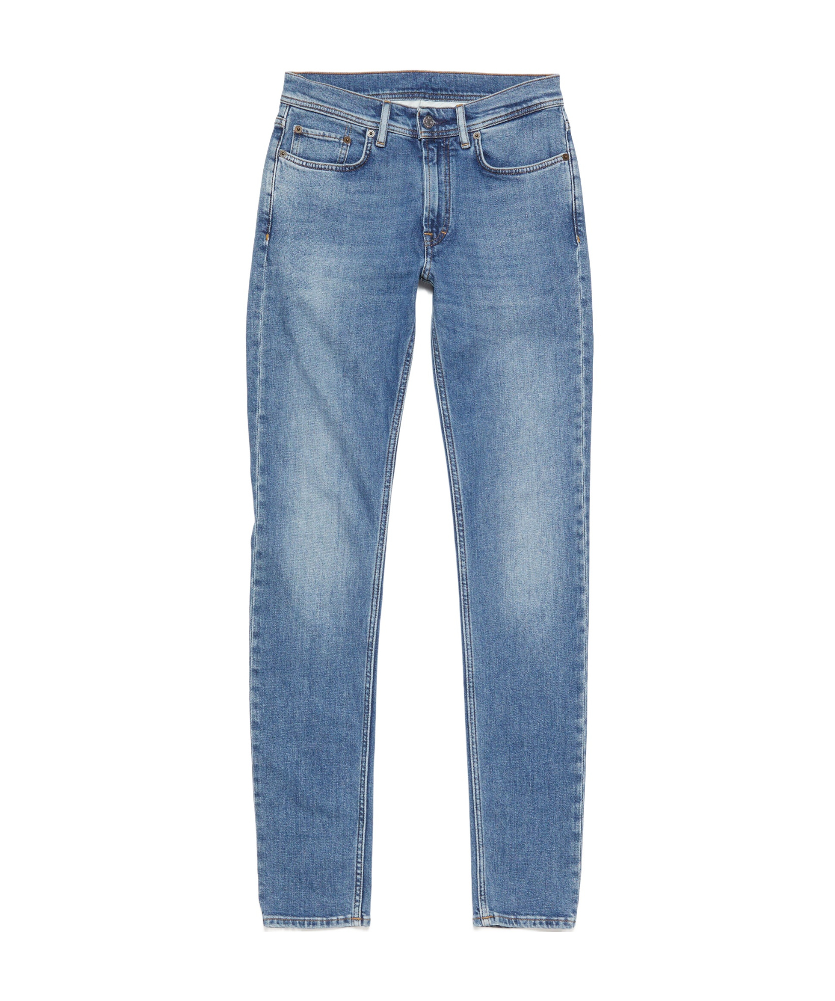 Slim-fit mid-rise jeans