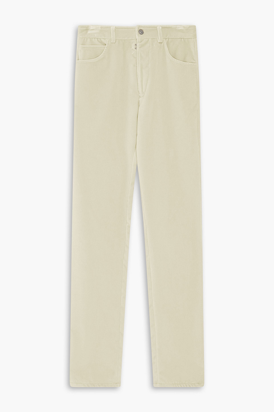 Cotton-velvet pants - Neutral - 30