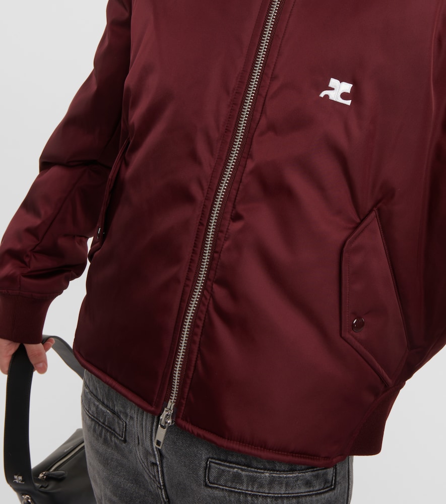 Logo bomber jacket