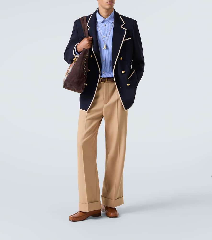 Wool jersey blazer