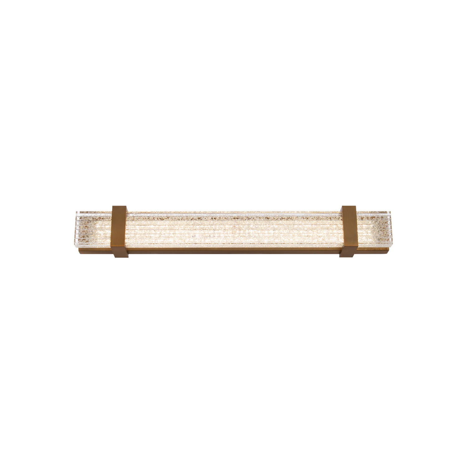 Verandah 1-Light LED Bathroom Vanity Light in Aged Bra