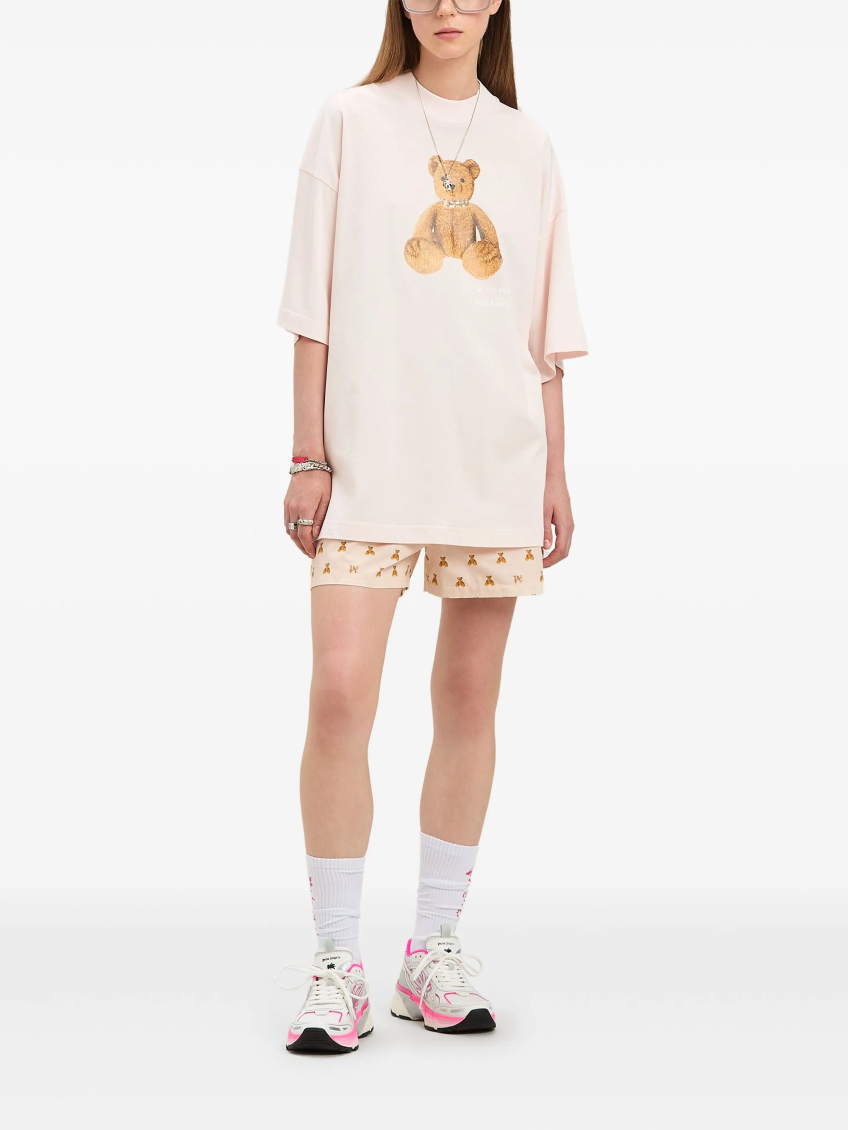 Soft Pink Monogram Shorts