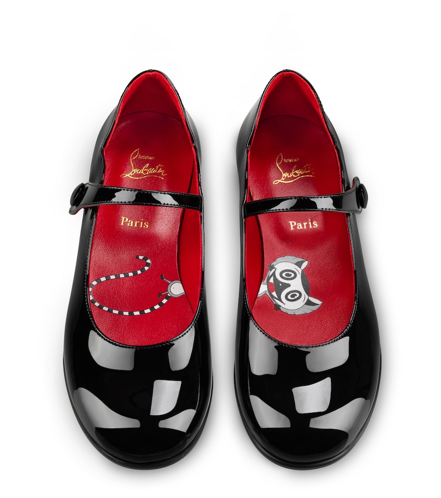 Christian Louboutin Kids Melodie patent leather ballet flat