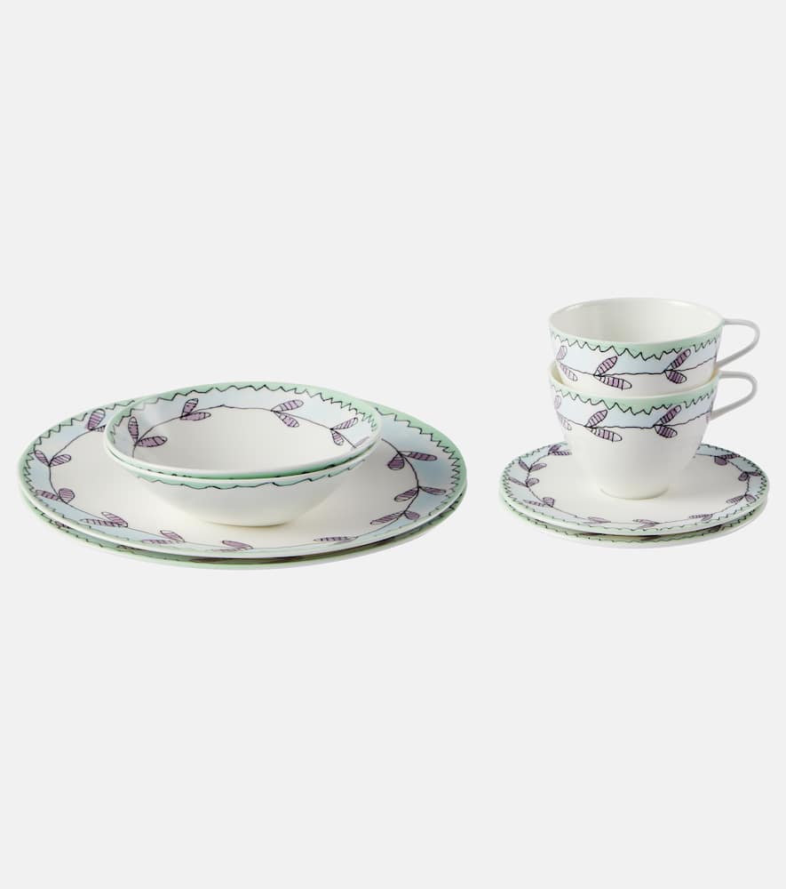 Blossom Milk porcelain breakfast set