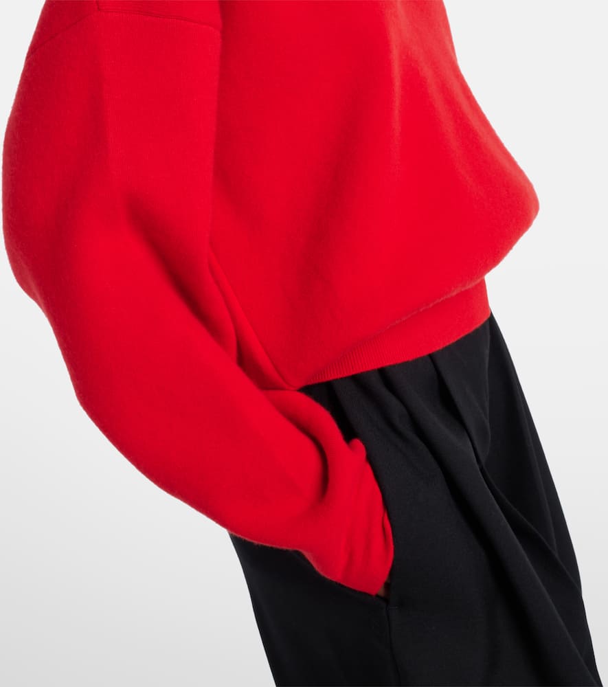Balloon wool and cashmere polo sweater