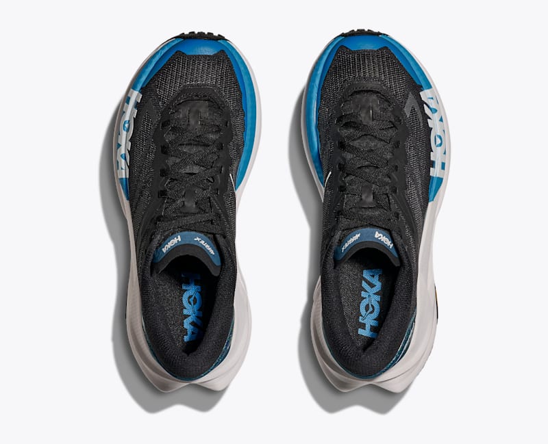 HOKA Women's Mafate X Shoes in Black/Skyward Blue