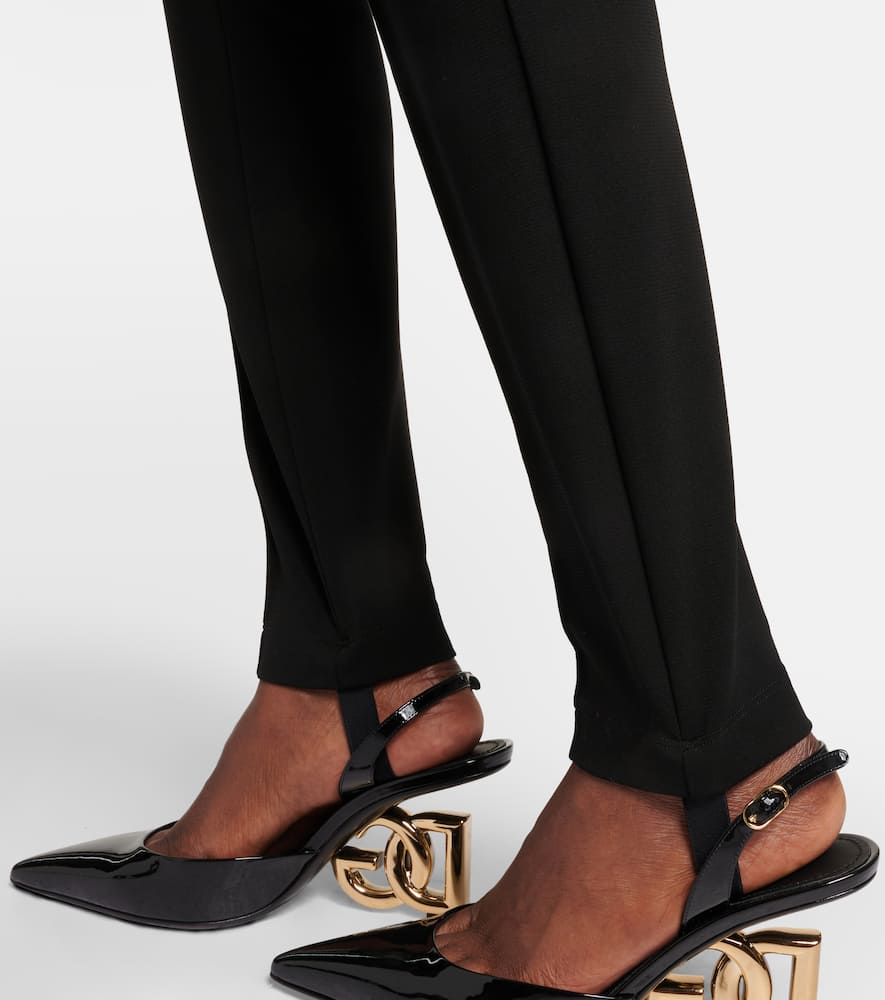 High-rise stirrup leggings