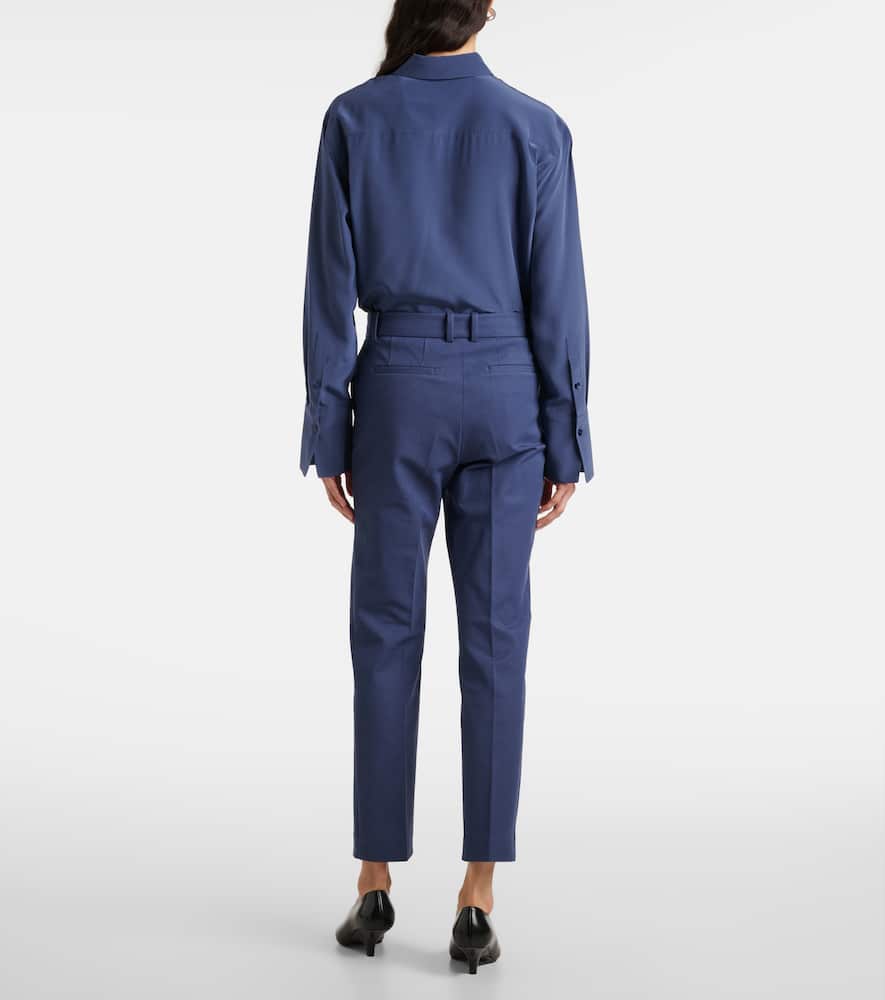 Coleman gabardine wide-leg pants