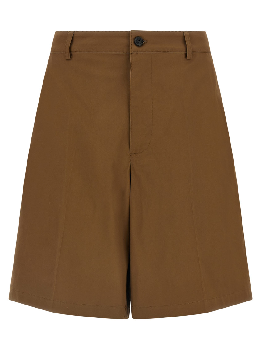 Brown Easy Bermuda Shorts
