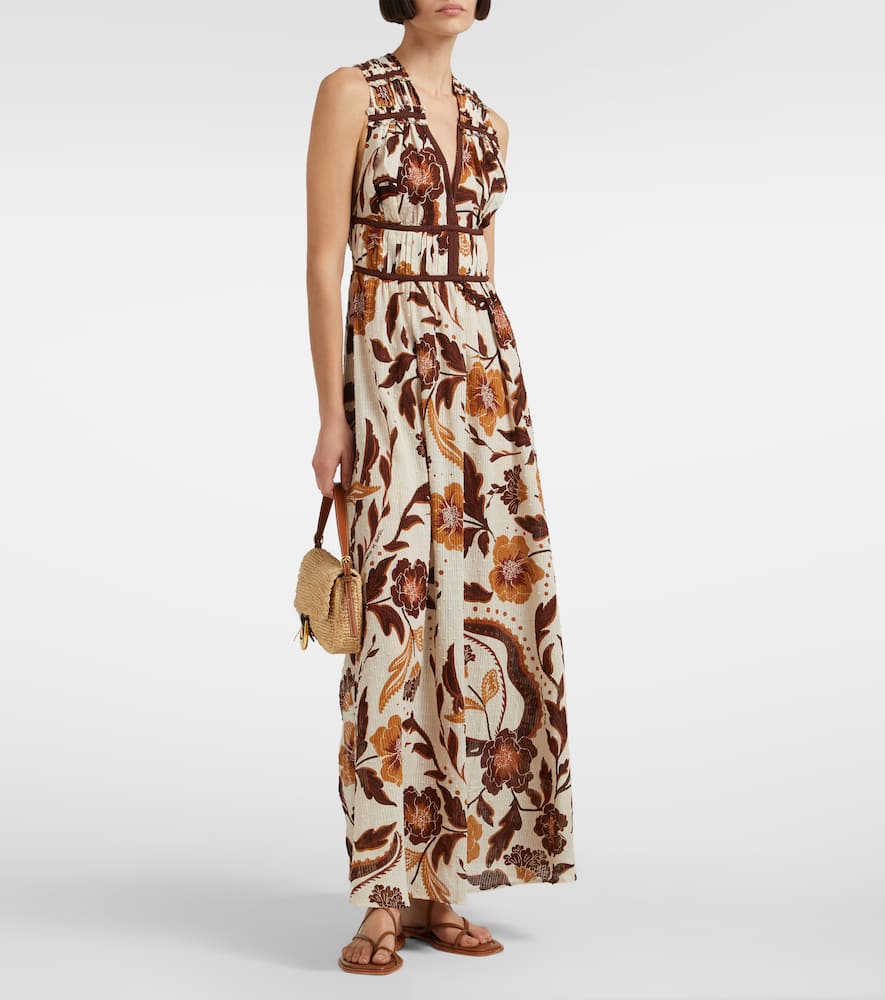 Chiara floral cotton maxi dress