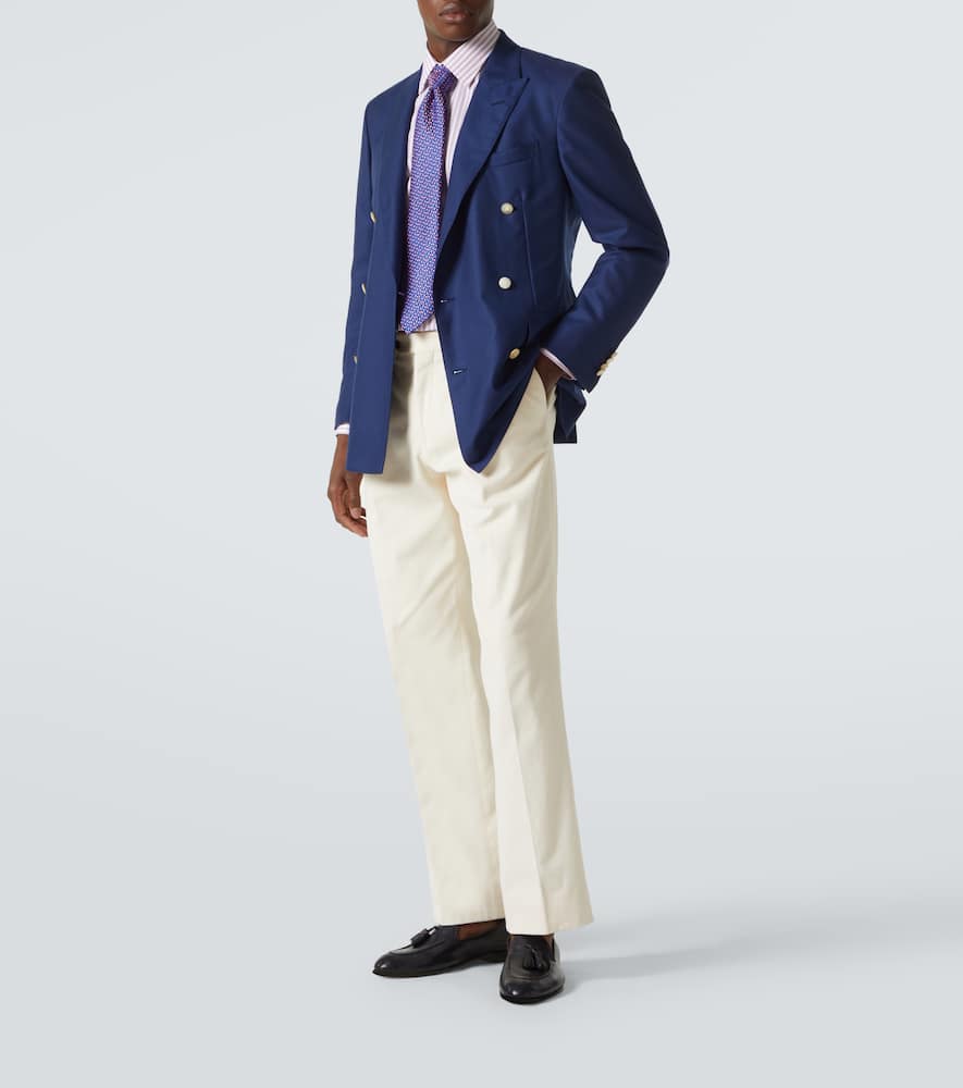 Striped cotton poplin shirt