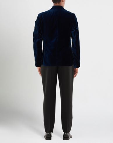 Man Blazer Navy Size 38 Cotton