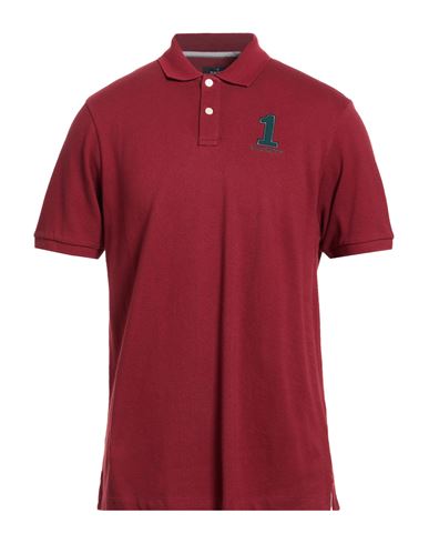 Man Polo shirt Burgundy Size L Textile fibers