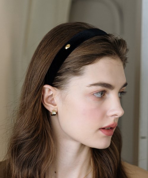 HFS001 Classic signature logo velvet hairband