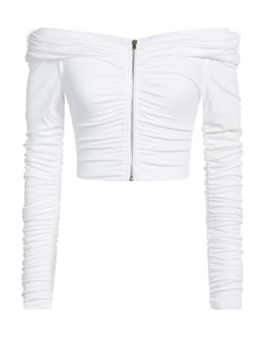 Woman Top White Size M Tencel, Elastane