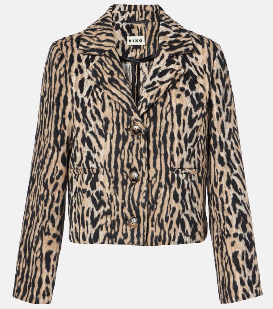 Leila leopard-print jacket