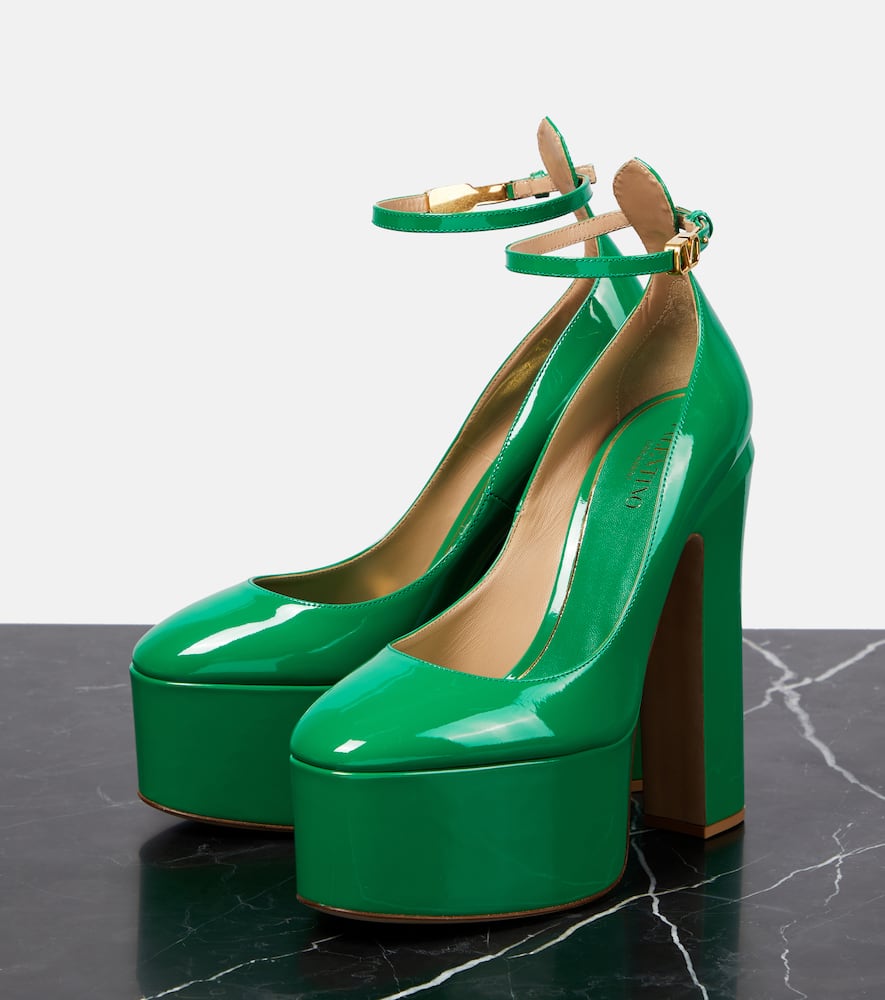 Valentino Garavani Tan-Go 155 leather platform pumps
