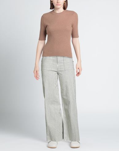Woman Jeans White Size M Cotton, Elastane