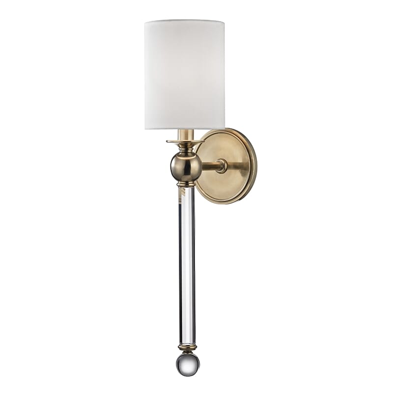 Gordon 22" Wall Sconce in Aged Bra