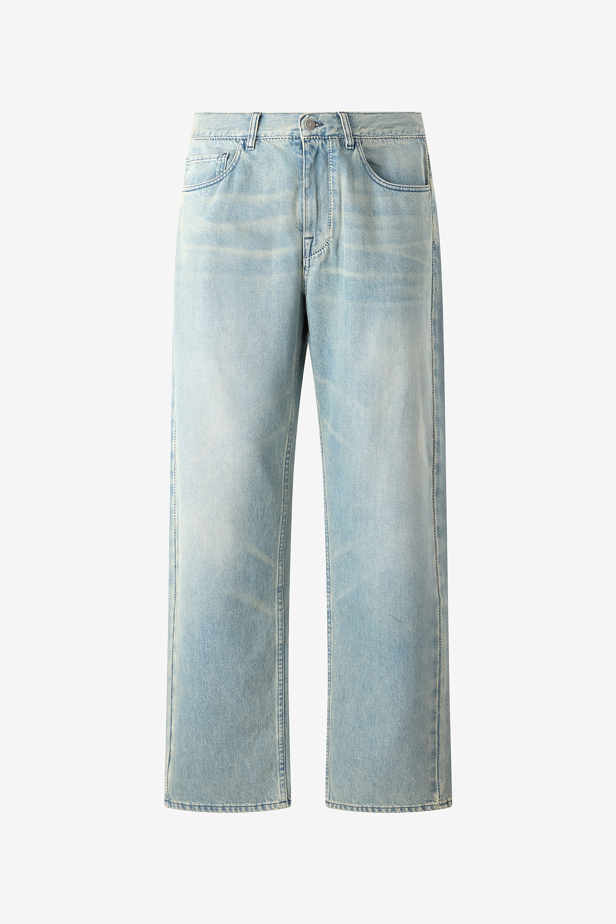 Sandblasted-effect Jeans