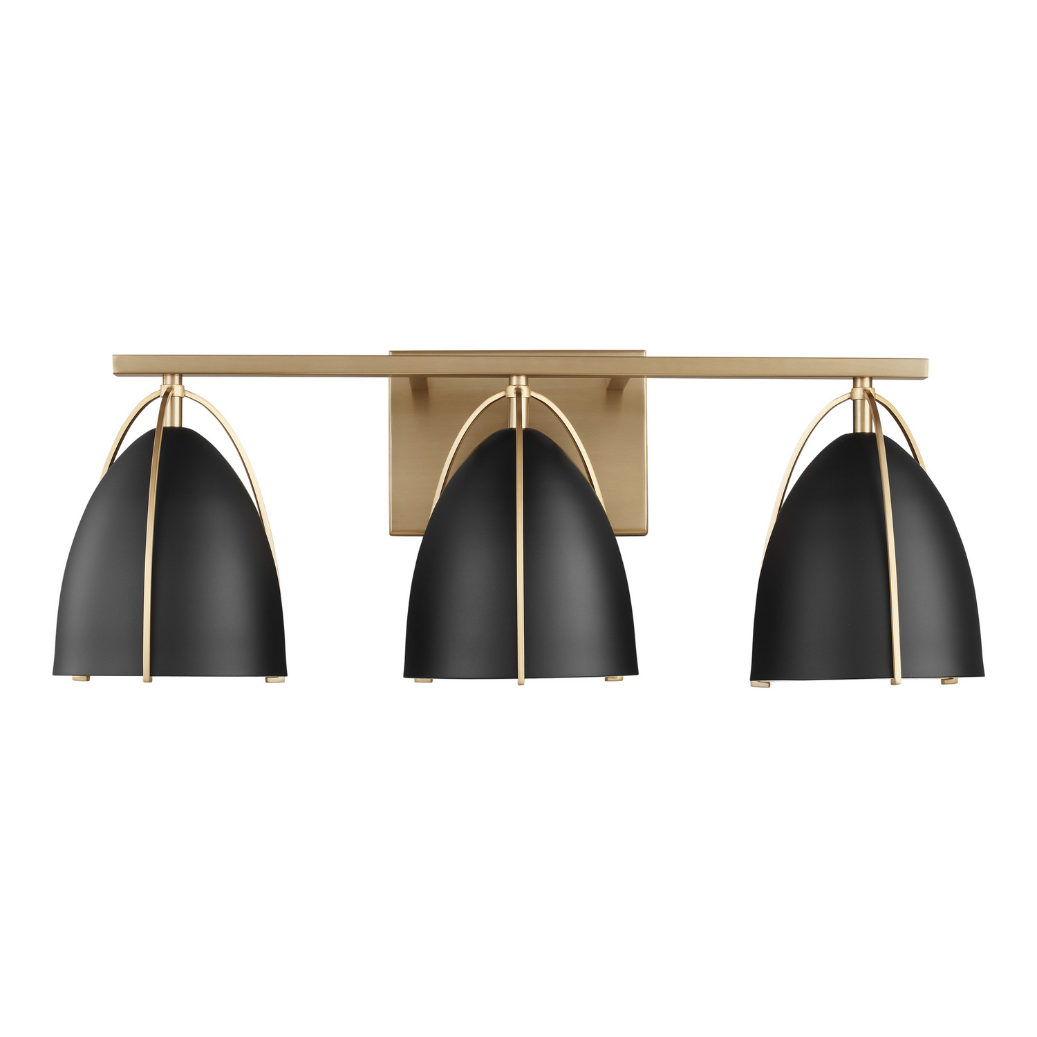 Norman 3-Light Bathroom Vanity Light in Satin Bra