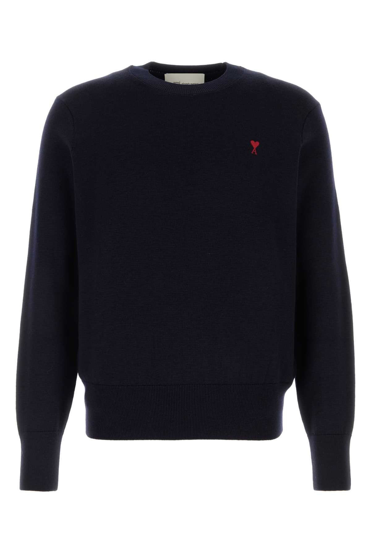 Merino Wool Sweater — Navy