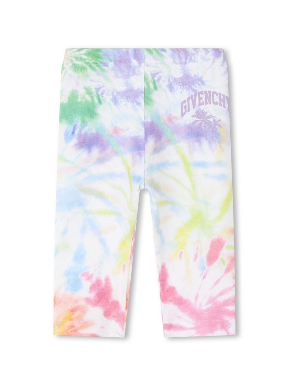 Fireworks-print stretch-cotton leggings - White