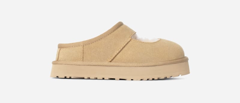 ® Kids' Bea Mary Jane Sheepskin Slippers in Mustard Seed