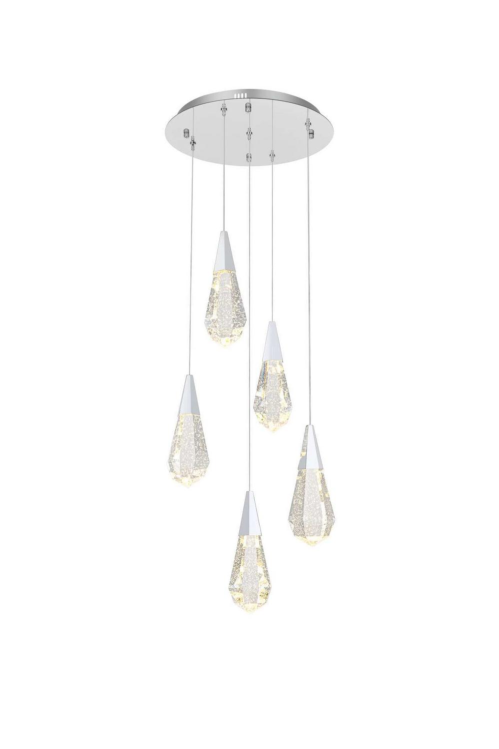 Chrome LED Pendant from the Amora Collection
