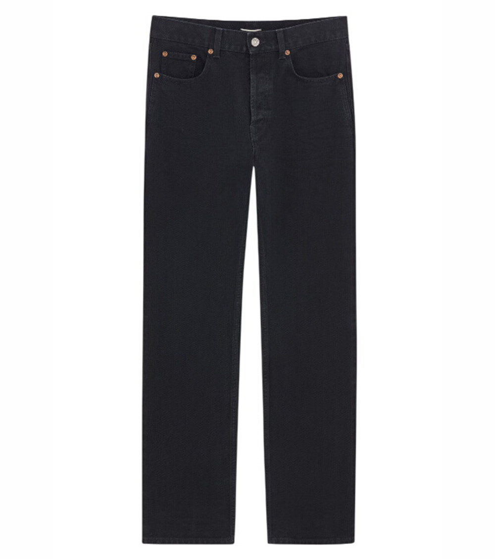 Saint Laurent - straight leg jeans superghi belt loop