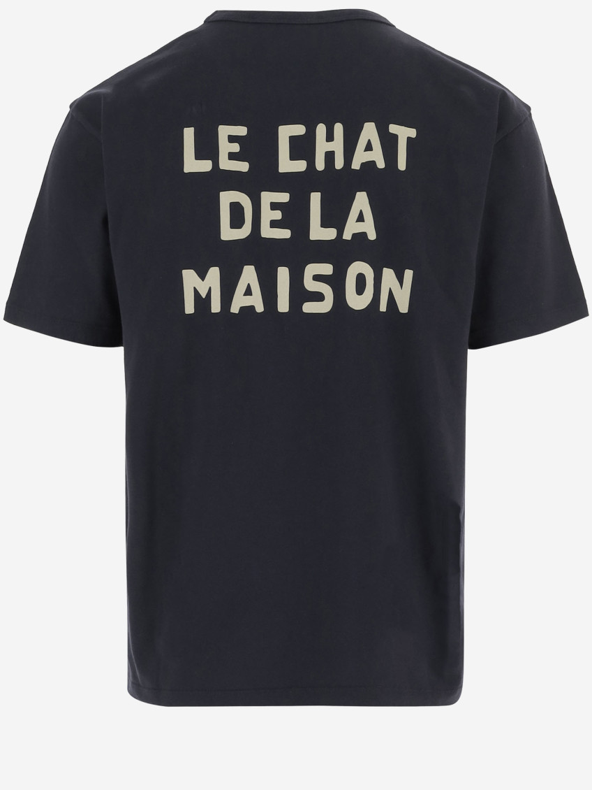 Navy Blue Printed T-shirt