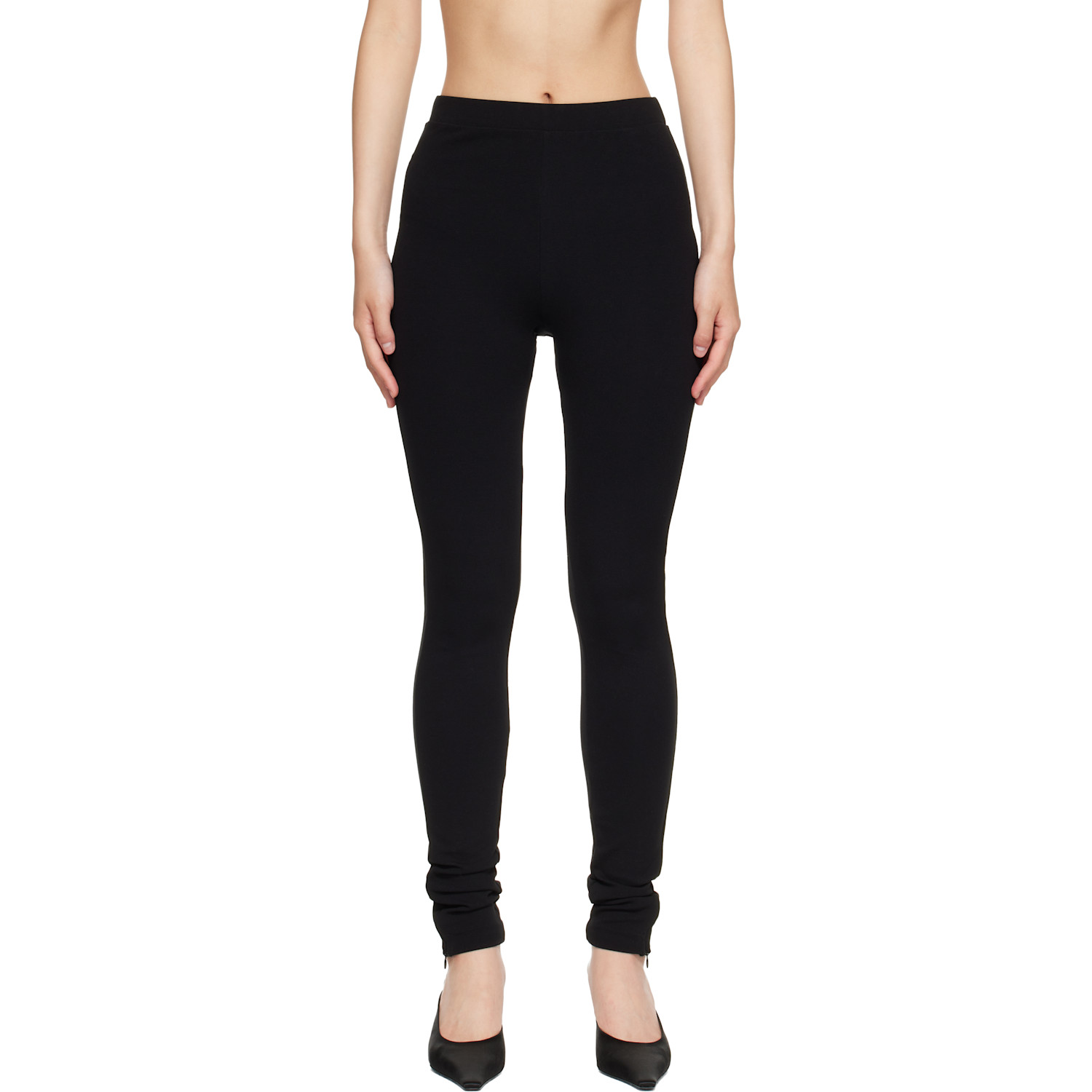 Black Zip Leggings