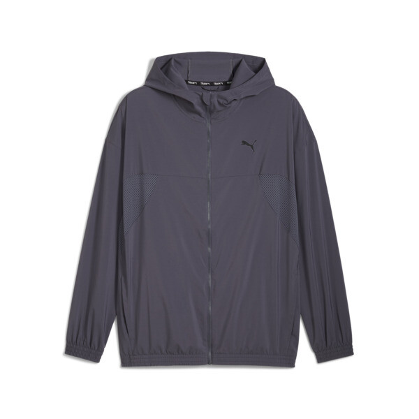 PUMA FIT Woven Full-Zip Jacket Men in Grey