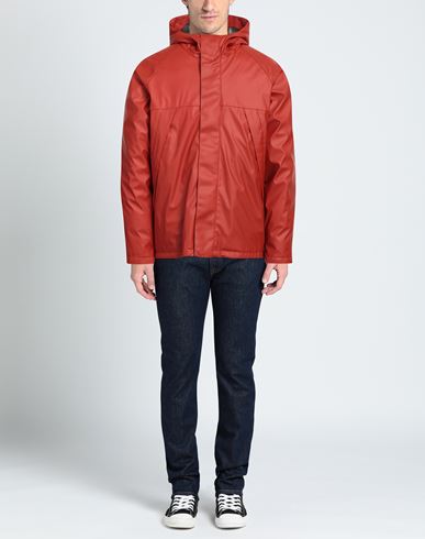 Man Jacket Rust Size L Polyester, Polyurethane