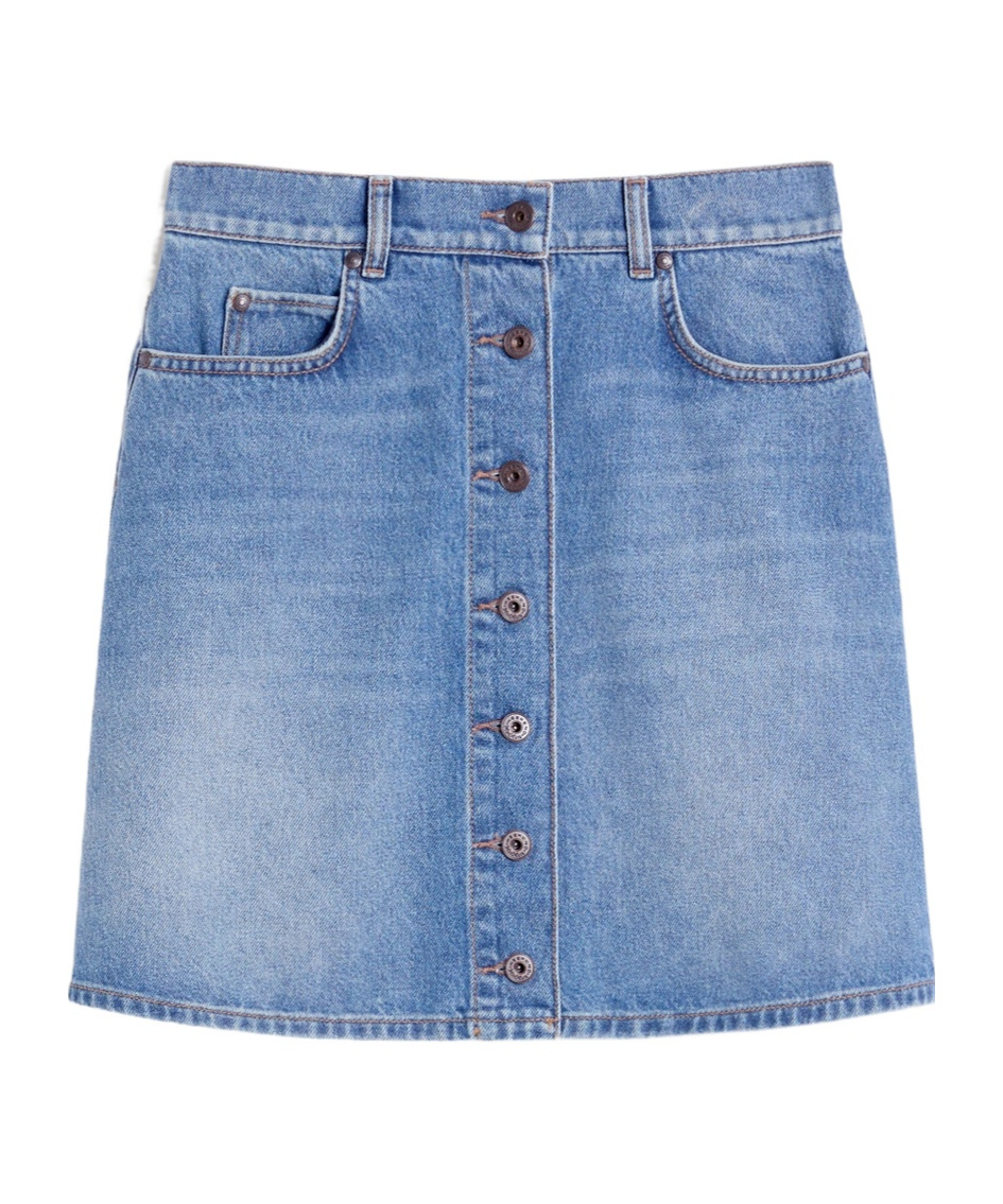Denim mini skirt