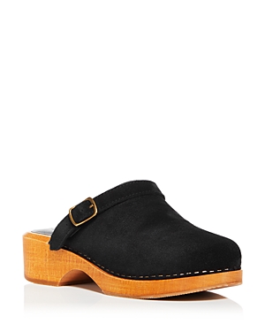 Women's 70s Classic Slip On Buckled Platform Clogs