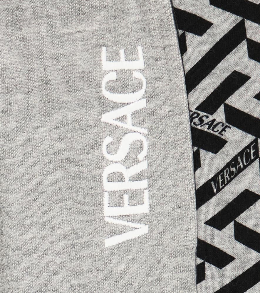 Versace Kids La Greca cotton sweatpants