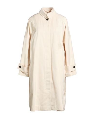Woman Overcoat & Trench Coat Cream Size 0 Cotton, Polyester, Polyamide