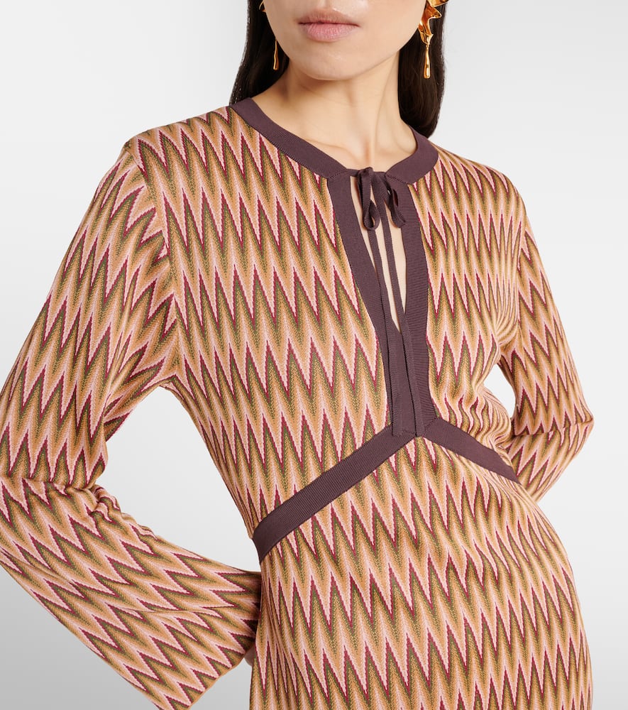 Pamela jacquard midi dress