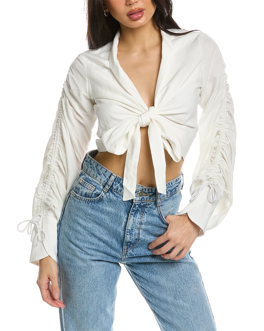 Dakota Linen-Blend Top