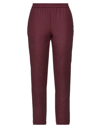 Momoní Woman Pants Burgundy Size 4 Virgin Wool, Elastane