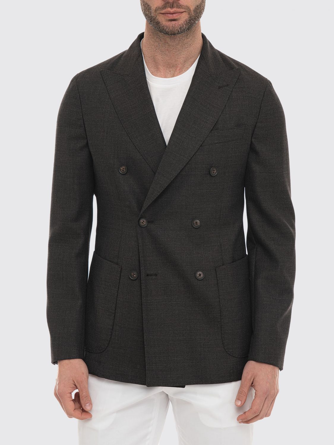 Blazer Men color Brown