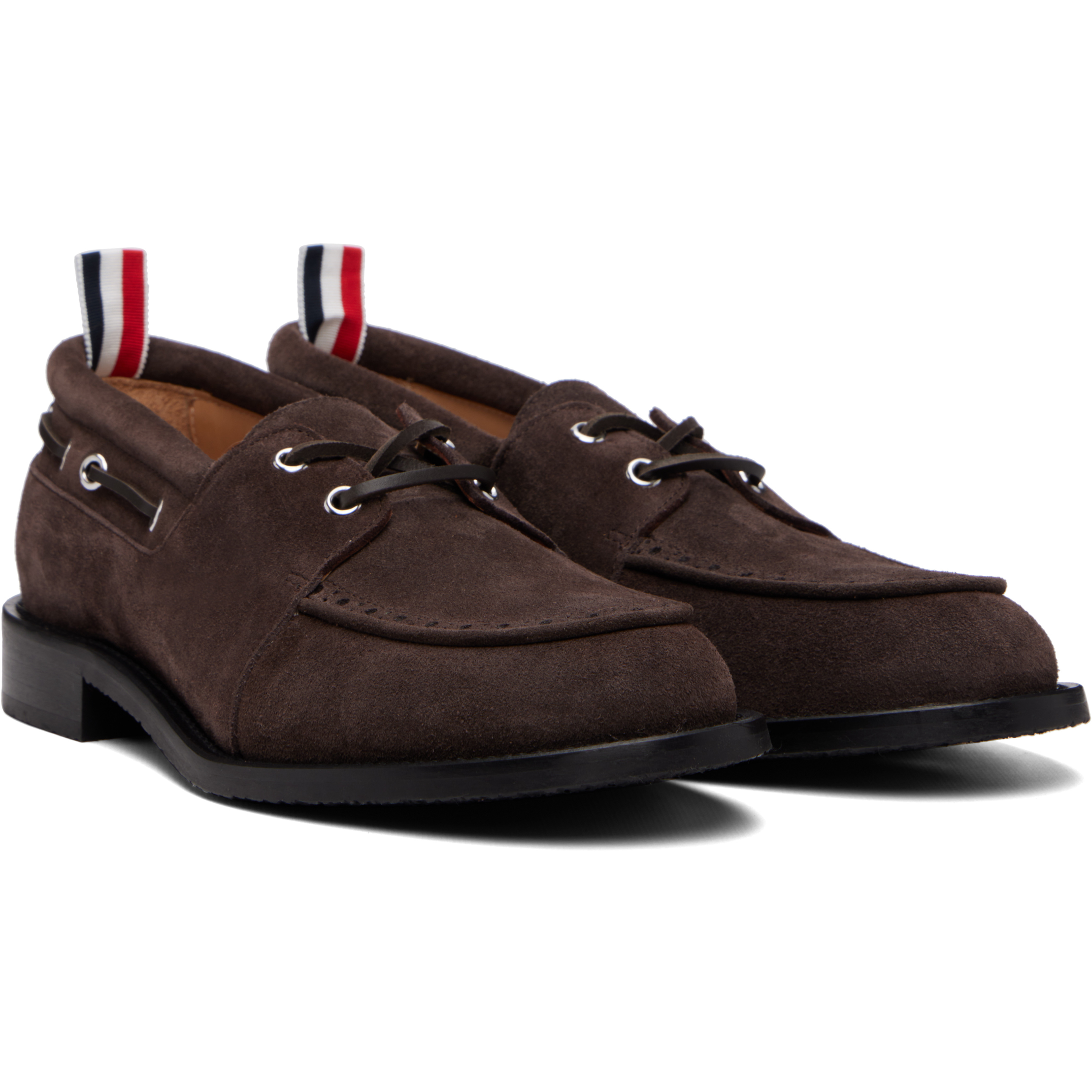 Brown Calf Suede Boat Shoes